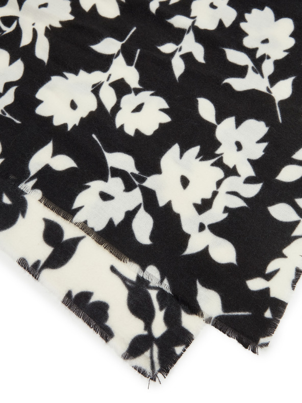 Orsay Černý dámský vzorovaný šátek ORSAY