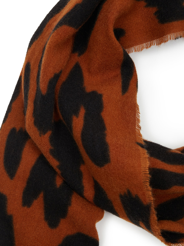 Orsay Hnědá dámská vzorovaná šála ORSAY