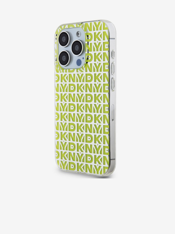 DKNY PC/TPU Repeat Pattern Zadní Kryt pro iPhone 15 Pro Yellow DKNY