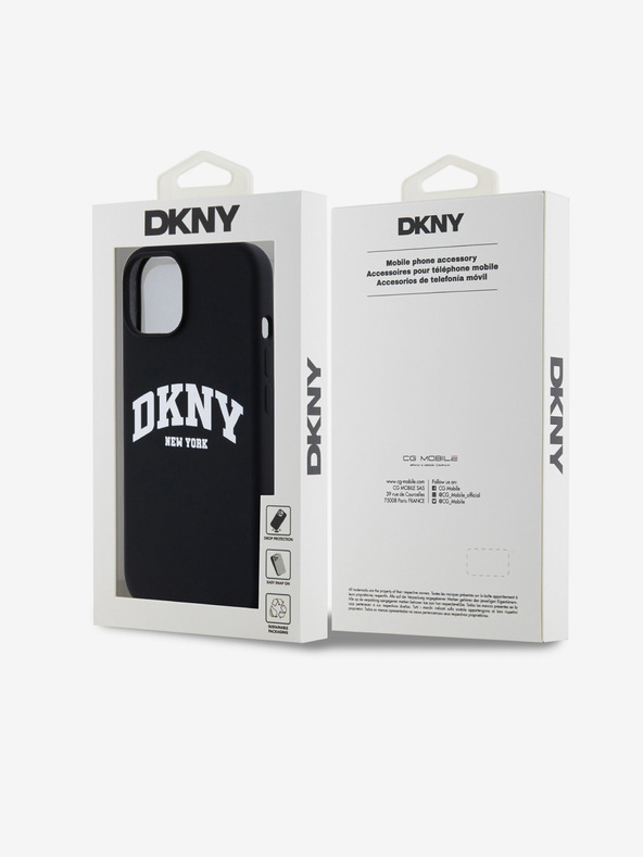 DKNY Liquid Silicone Arch Logo MagSafe Zadní Kryt pro iPhone 14 Black DKNY