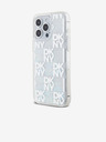 DKNY Liquid Glitter Checkered Pattern Zadní Kryt pro iPhone 15 Pro Max Transparent DKNY