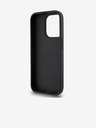 DKNY PU Leather Repeat Pattern Card Pocket Zadní Kryt pro iPhone 15 Pro Black DKNY