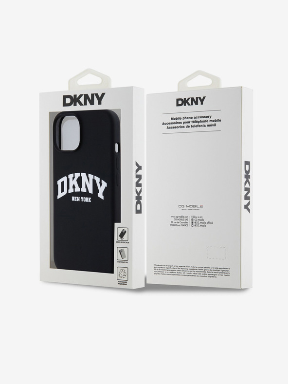 DKNY Liquid Silicone Arch Logo MagSafe Zadní Kryt pro iPhone 13 Black DKNY