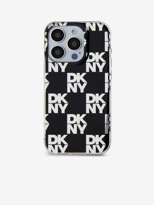 DKNY PC/TPU Checkered Pattern Zadní Kryt pro iPhone 15 Pro Black DKNY