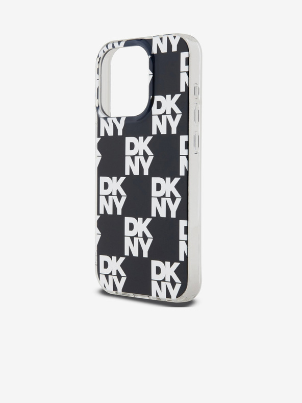 DKNY PC/TPU Checkered Pattern Zadní Kryt pro iPhone 15 Pro Black DKNY