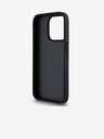 DKNY PU Leather Checkered Pattern and Stripe Zadní Kryt pro iPhone 13 Pro Max Black DKNY