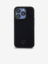 DKNY PU Leather Stack Logo Magsafe Zadní Kryt pro iPhone 15 Pro Black DKNY
