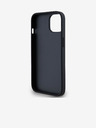 DKNY PU Leather Checkered Pattern and Stripe Zadní Kryt pro iPhone 14 Black DKNY