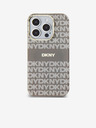 DKNY PC/TPU Repeat Pattern Tonal Stripe Magsafe Zadní Kryt pro iPhone 15 Pro Beige DKNY