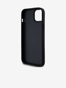 DKNY PU Leather Repeat Pattern Stack Logo Magsafe Zadní Kryt pro iPhone 15 Plus Black DKNY