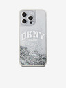 DKNY Liquid Glitter Arch Logo Zadní Kryt pro iPhone 15 Pro Max Transparent DKNY