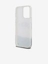 DKNY Liquid Glitter Arch Logo Zadní Kryt pro iPhone 15 Pro Max Transparent DKNY