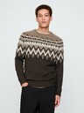 GAP Svetr s příměsí vlny Fair Isle GAP