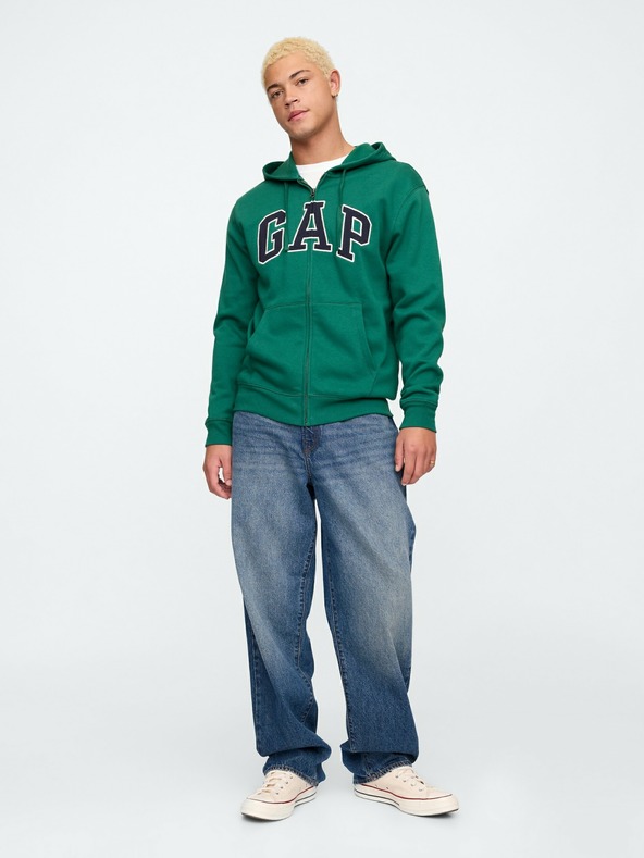 GAP Mikina na zip Logo Gap