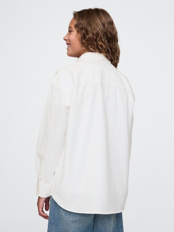 GAP Dětská oversize košile Oxford GAP