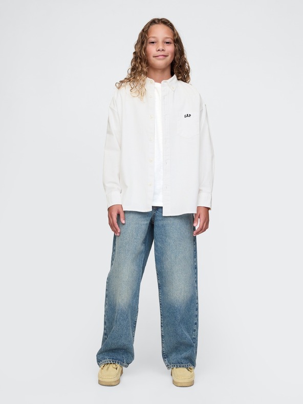 GAP Dětská oversize košile Oxford GAP