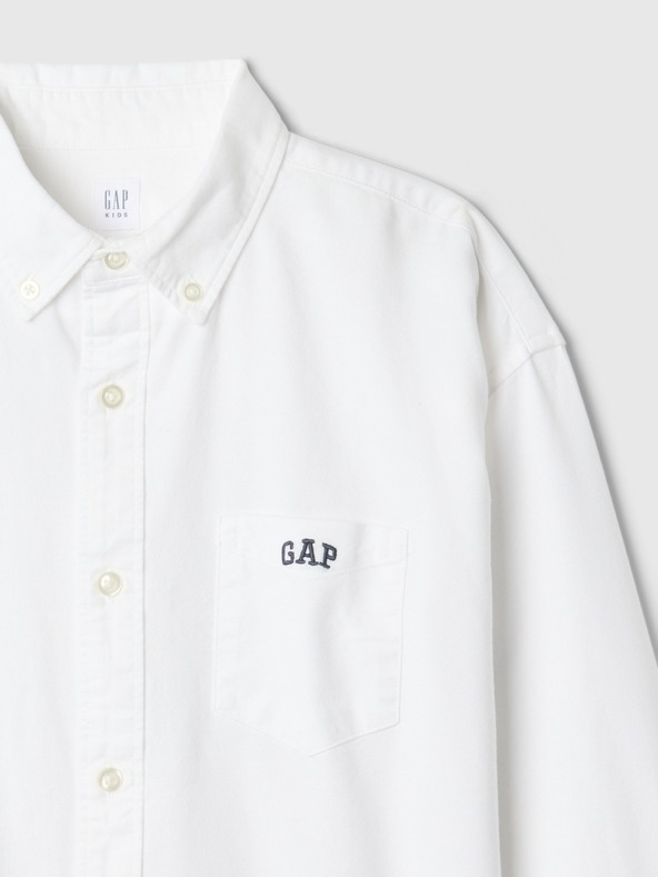 GAP Dětská oversize košile Oxford GAP