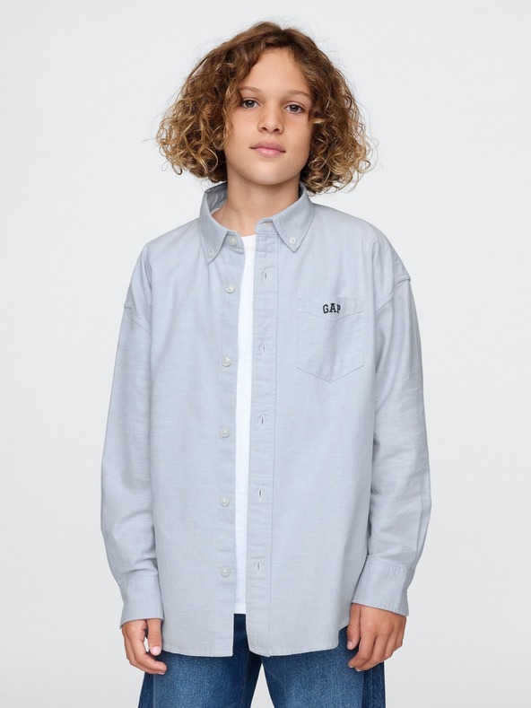 GAP Dětská oversize košile Oxford GAP