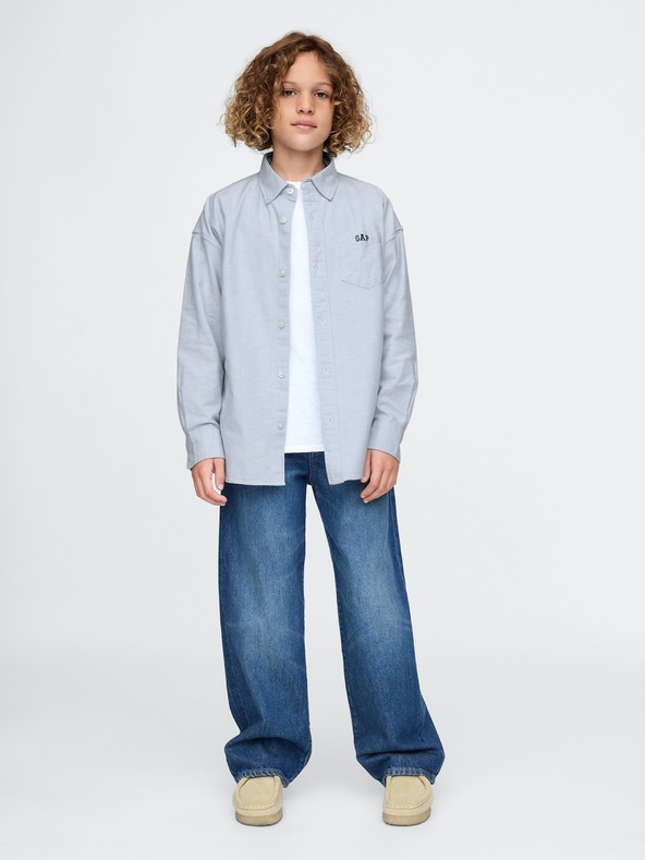 GAP Dětská oversize košile Oxford GAP