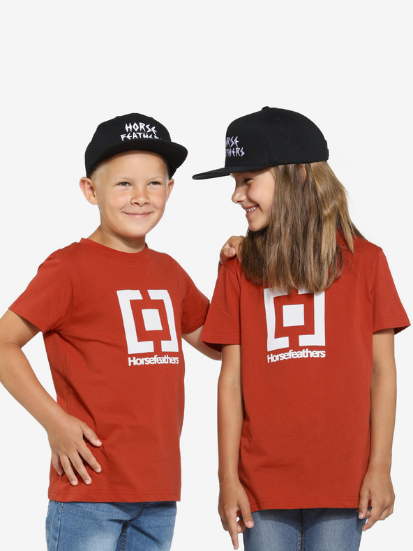 Horsefeathers Dětské triko Base Horsefeathers - červená