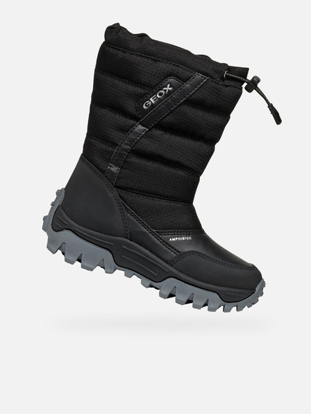 Geox Černá chlapecká zimní obuv Geox Himalaya ABX