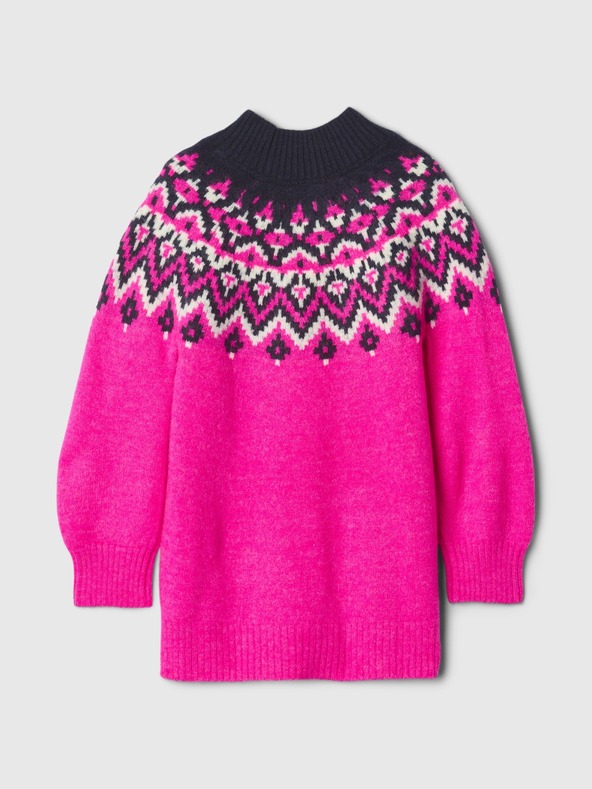 GAP Baby svetrové šaty Fair Isle GAP