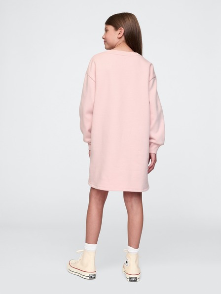 GAP Dětské mikinové oversize šaty s logem GAP