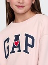 GAP Dětské mikinové oversize šaty s logem GAP