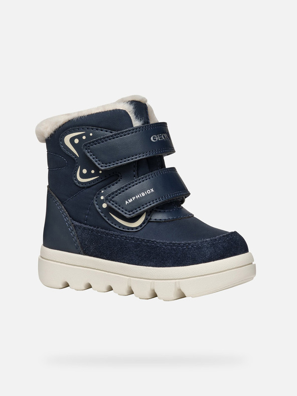 Geox Tmavě modrá dívčí zimní obuv Geox Willaboo B A