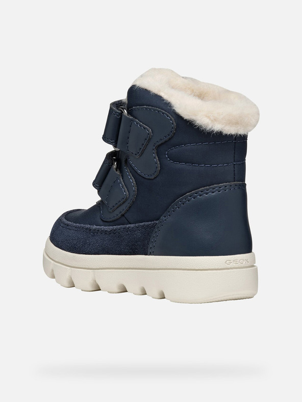 Geox Tmavě modrá dívčí zimní obuv Geox Willaboo B A