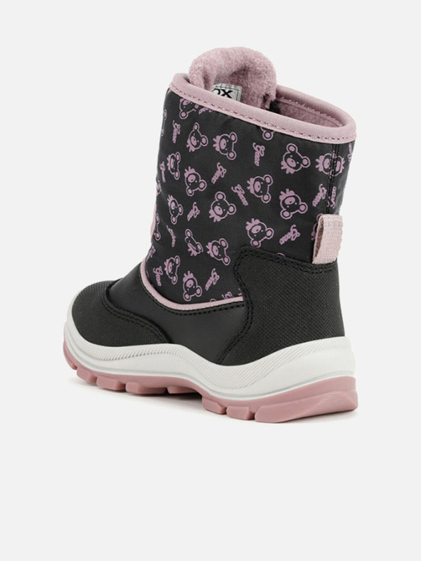 Geox Černá dívčí kotníková obuv Geox Flanfil ABX