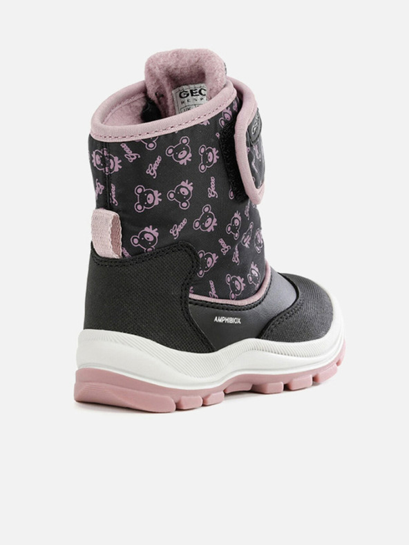 Geox Černá dívčí kotníková obuv Geox Flanfil ABX