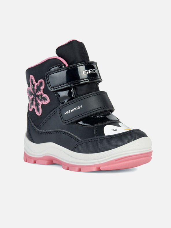 Geox Černá dívčí kotníková obuv Geox Flanfil ABX