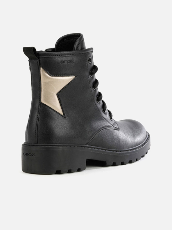 Geox Černá dívčí kotníková obuv Geox Casey