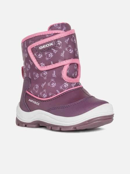 Geox Růžová dívčí kotníková obuv Geox Flanfil ABX