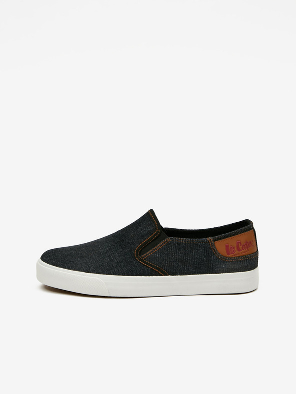 Lee Cooper Černé pánské slip on tenisky Lee Cooper