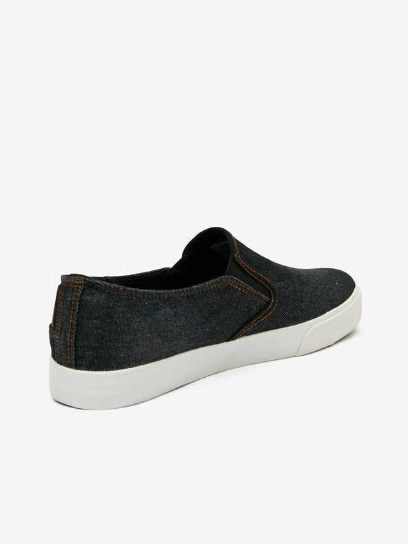 Lee Cooper Černé pánské slip on tenisky Lee Cooper