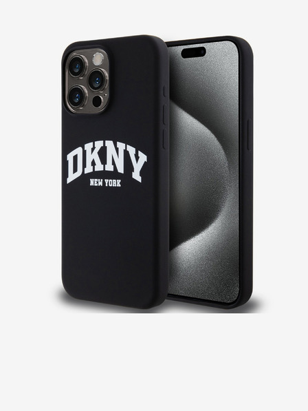 DKNY Liquid Silicone Arch Logo MagSafe Zadní Kryt pro iPhone 12/12 Pro Black DKNY