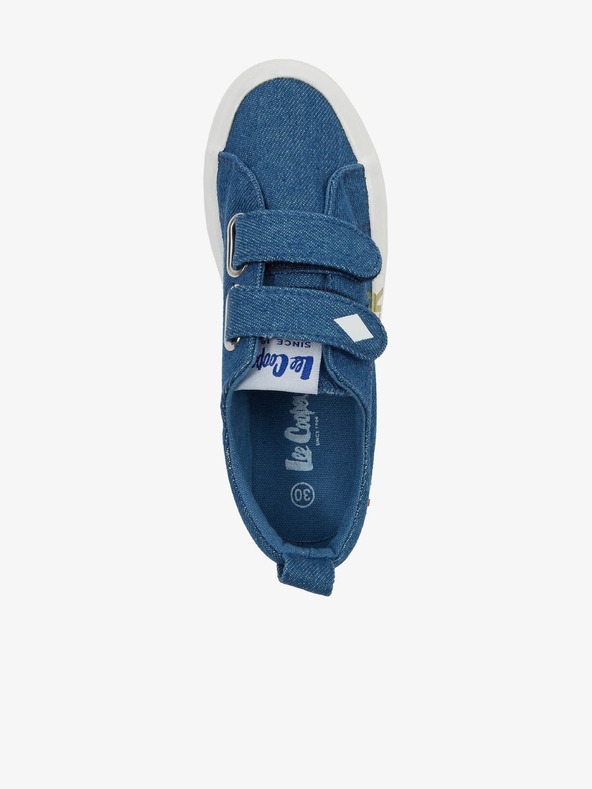 Lee Cooper Modré dětské vzorované tenisky Lee Cooper