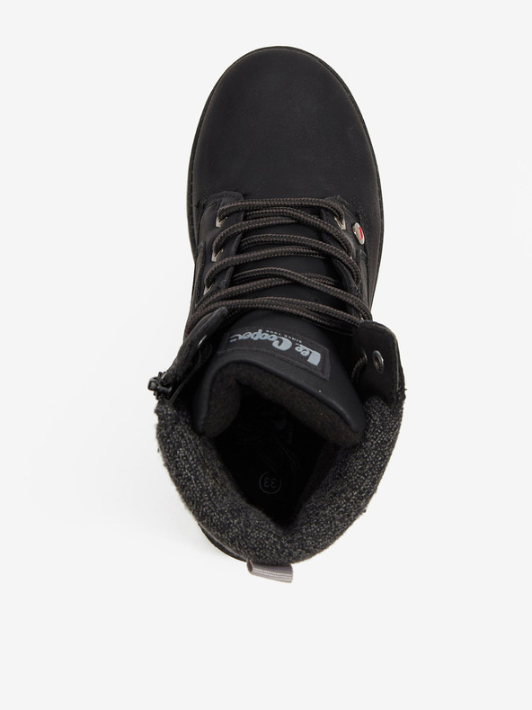 Lee Cooper Černé holčičí kotníkové boty Lee Cooper