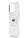 Karl Lagerfeld Karl Lagerfeld IML Karl Head Metal Frame MagSafe Zadní Kryt pro iPhone 15 Pro Transparent