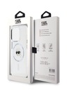Karl Lagerfeld Karl Lagerfeld IML Karl Head Metal Frame MagSafe Zadní Kryt pro iPhone 15 Pro Transparent