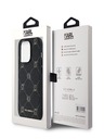 Karl Lagerfeld PU Karl Heads Pattern Magsafe Zadní Kryt pro iPhone 14 Pro Max Black Karl Lagerfeld