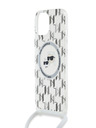 Karl Lagerfeld Karl Lagerfeld IML Monogram Crossbody K&CH Heads MagSafe Zadní Kryt pro iPhone 15 Transparent