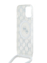 Karl Lagerfeld Karl Lagerfeld IML Monogram Crossbody K&CH Heads MagSafe Zadní Kryt pro iPhone 15 Transparent