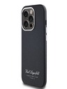 Karl Lagerfeld Grained PU Hotel RSG Zadní Kryt pro iPhone 14 Pro Max Black Karl Lagerfeld