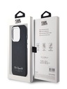 Karl Lagerfeld Grained PU Hotel RSG Zadní Kryt pro iPhone 14 Pro Max Black Karl Lagerfeld