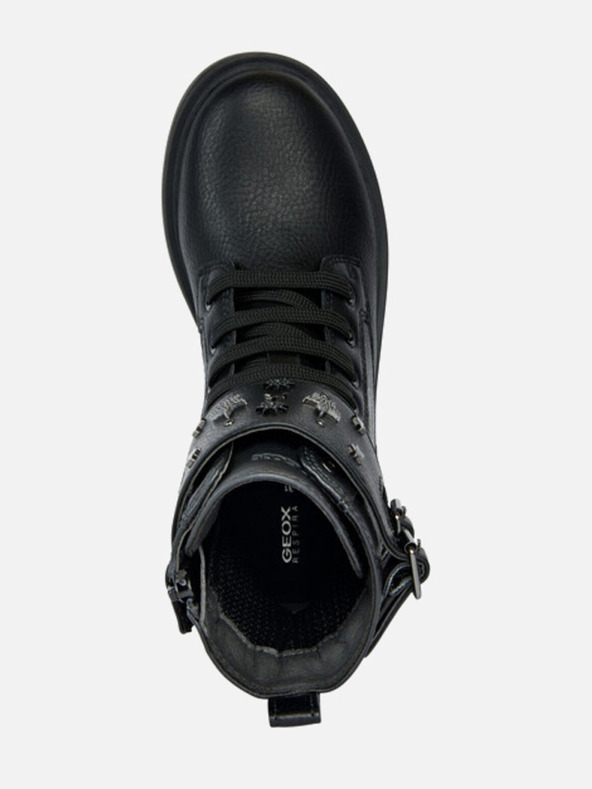 Geox Černá dívčí kotníková obuv Geox Eclair
