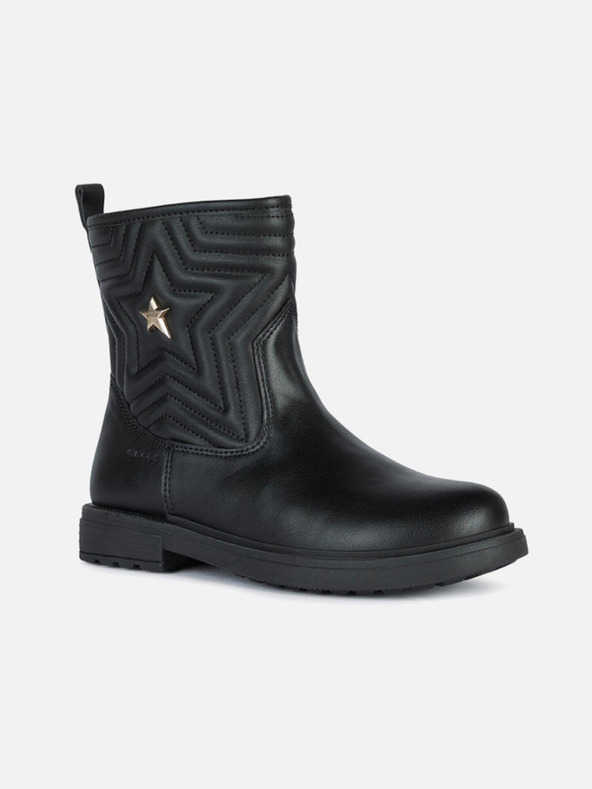 Geox Černá dívčí kotníková obuv Geox Eclair