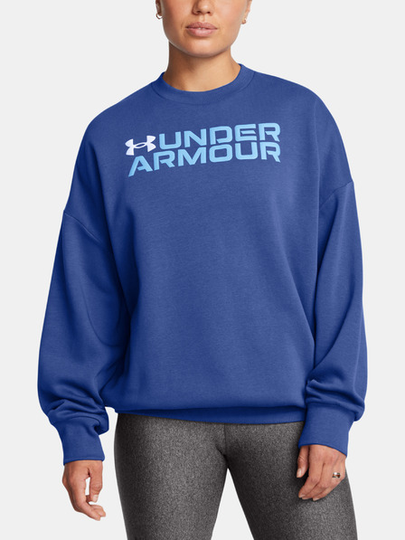 Under Armour Dámská mikina Under Armour Rival Fleece WordmarkOS Crew-BLU